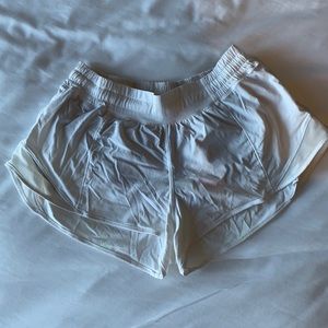 White Lulu Lemon Shorts